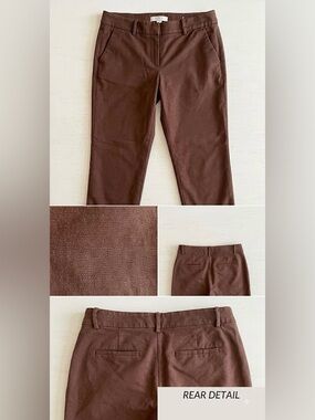 LOFT Riviera Slim Pants In Doubleweave Size 4